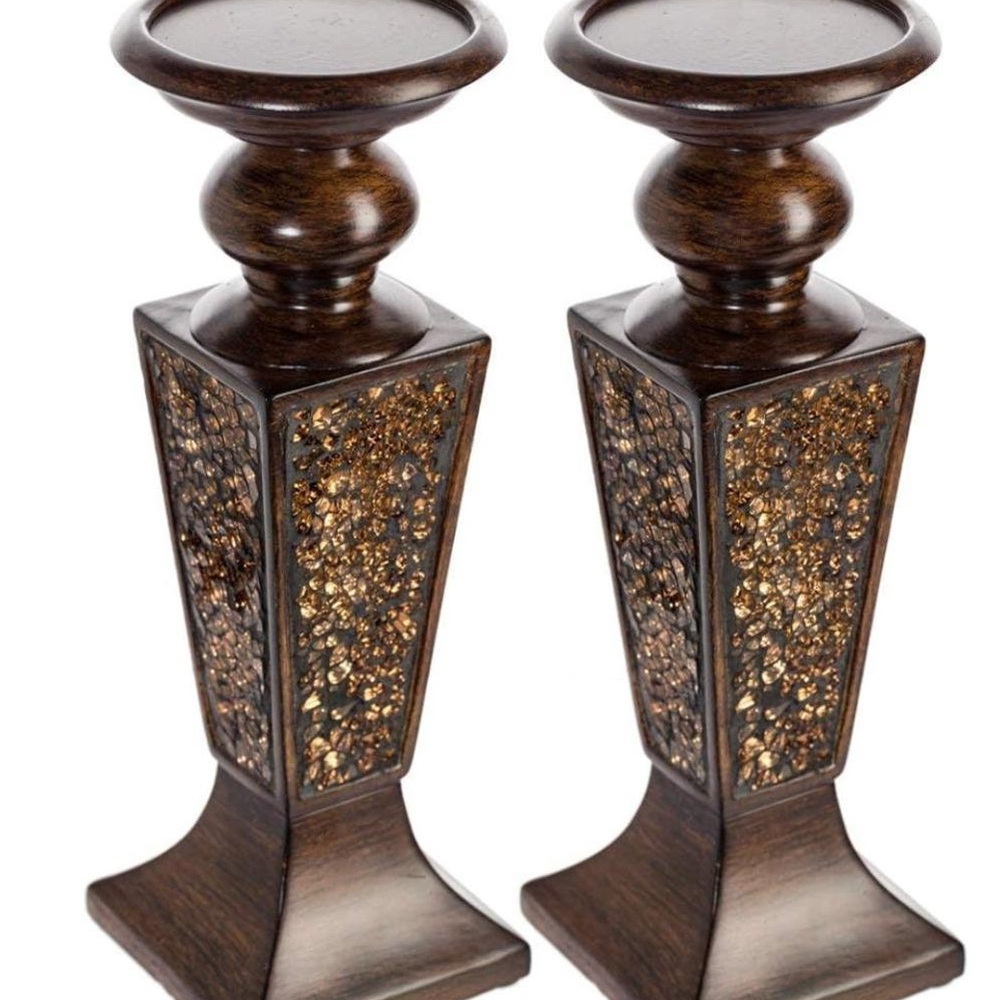 Pillar Candle Holder Set Of 2